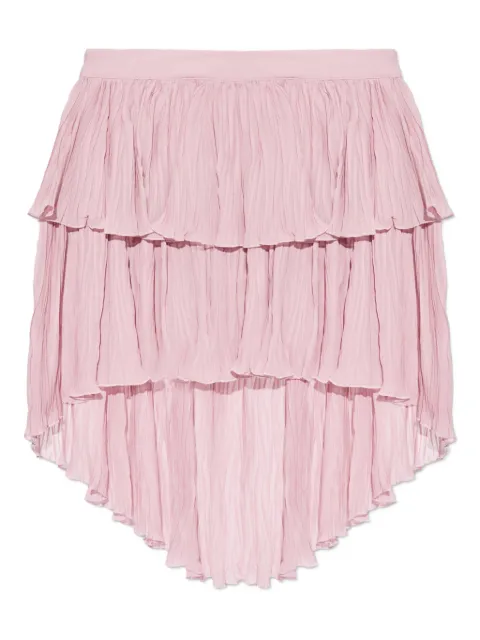 Blumarine ruffled asymmetrical skirt Pink P622G295A