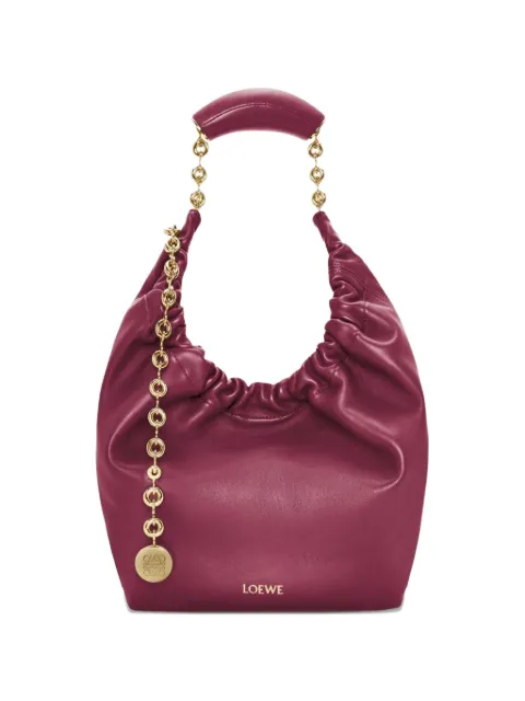 LOEWE small Squeeze chain shoulder bag Red A914NCHX01