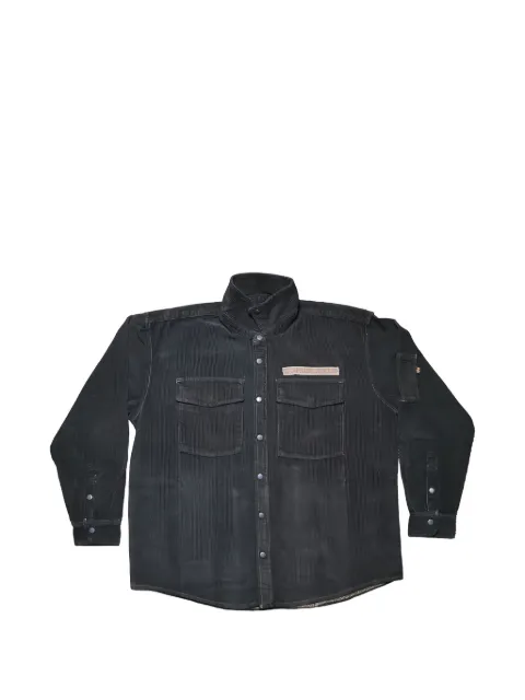 PROTOTYPES logo-detail overshirt Grey PT08SH08USDG