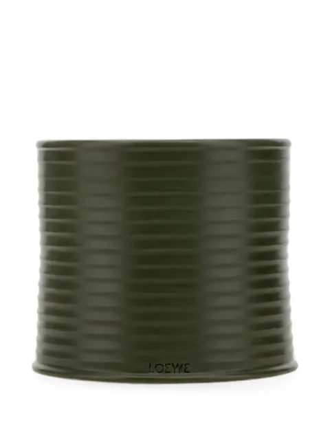 LOEWE ribbed-effect scented candle Green LW67607L