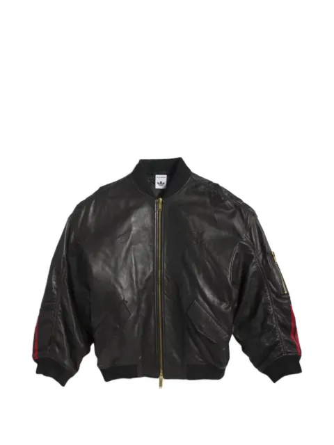 adidas x Willy Chavarria leather bomber jacket Black KD9356