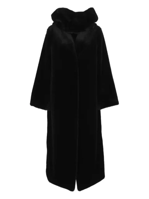 BB Couture funnel-neck coat Black BEAVERCOAT