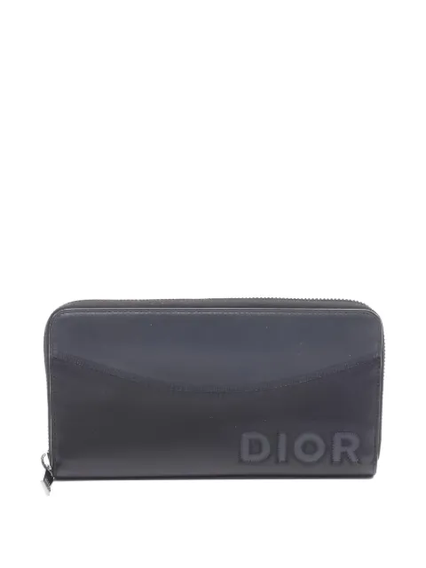 Christian Dior Pre-Owned 2010s logo-detail leather wallet Black 1031439