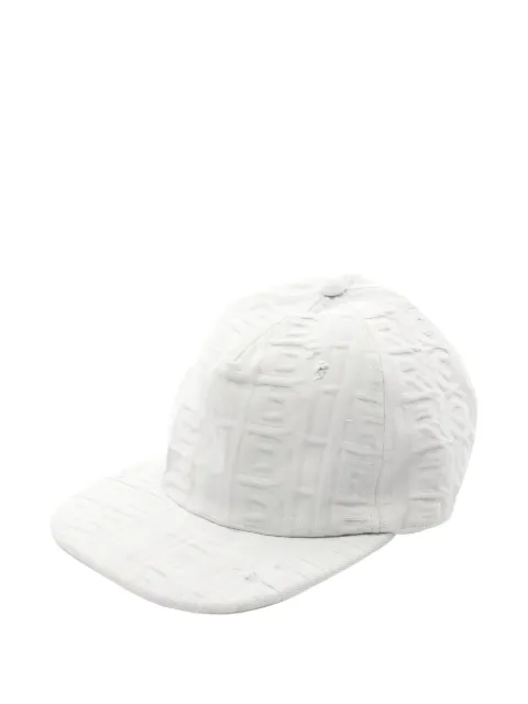 Fendi Pre-Owned 2010s x Marc Jacobs logo-jacquard cap Blue 1028361