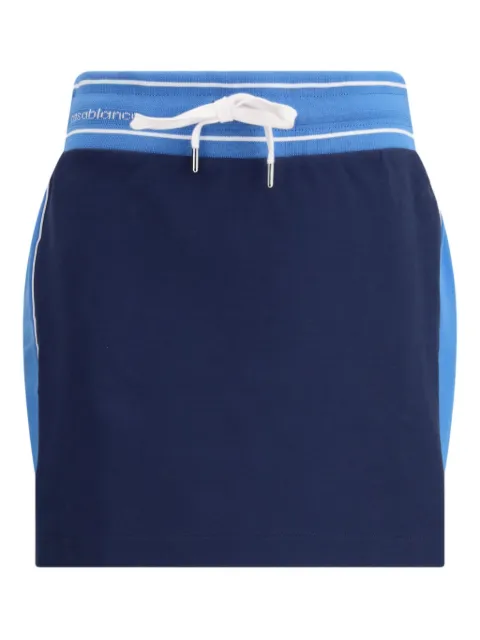 Casablanca drawstring mini skirt Blue WSP26SK19601