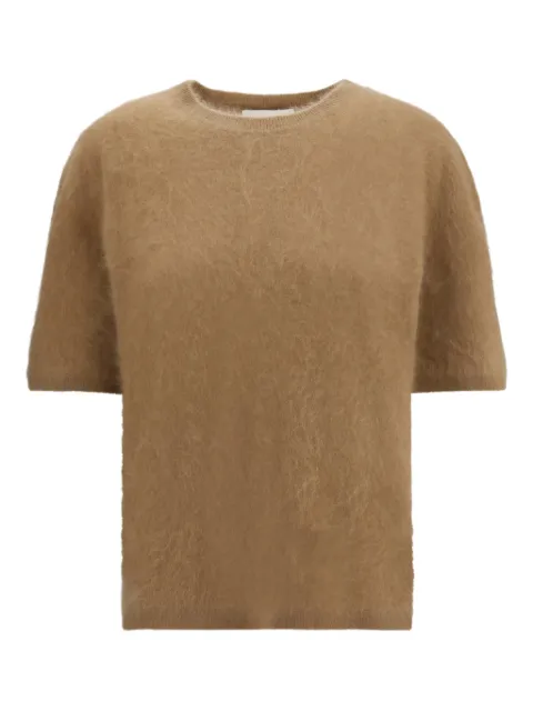 Lisa Yang Maren short-sleeve top Brown 2026061