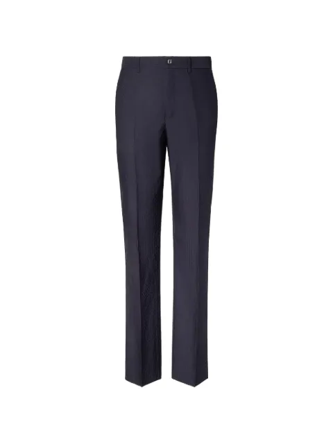 FENDI logo-detail trousers Blue FB1097AU6E