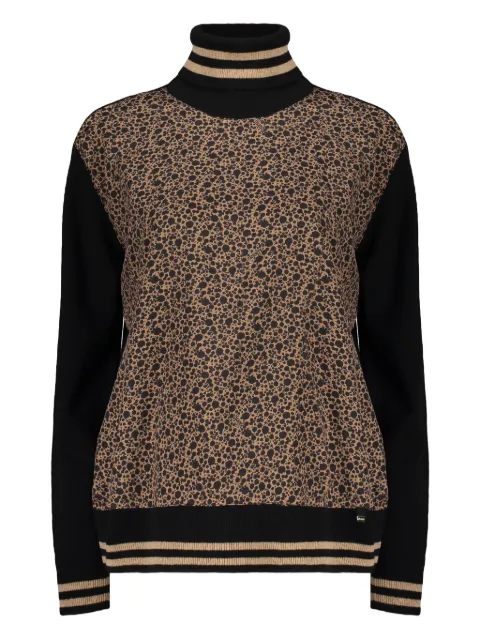 Herno printed high-neck sweater Black ML000009D70173
