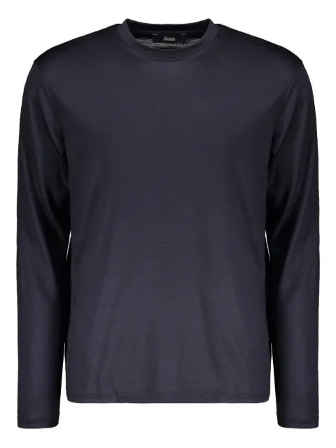 Herno long-sleeve round-neck top Blue JG000182U52033