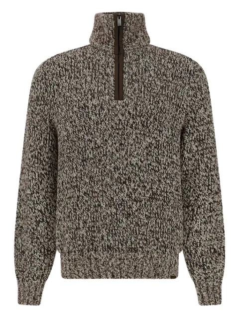 Paul & Shark half-zip sweater Brown 15311183640
