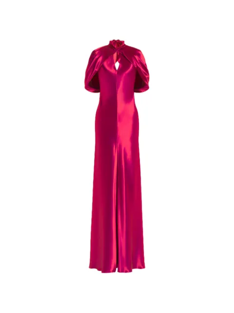 Alberta Ferretti twisted-detail cutout dress Pink AEF261U04301627