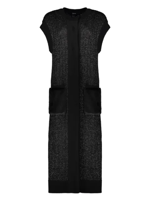 Herno pockets sleeveless cardigan Black MC000147D70172