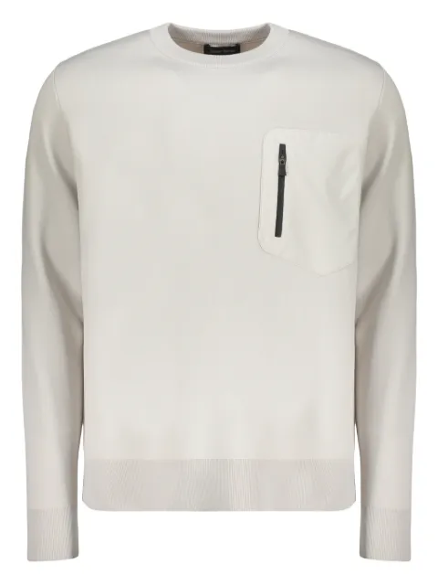 Herno zip pocket sweatshirt Neutrals MG00001UL70158