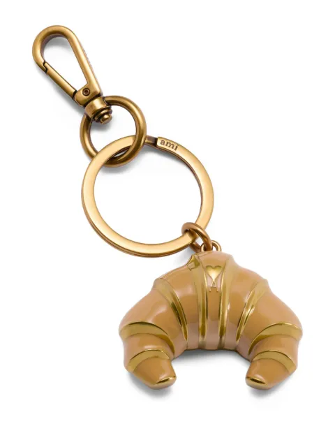 AMI Paris Ami De Coeur croissant keyring Neutrals H26UKR349HW0014