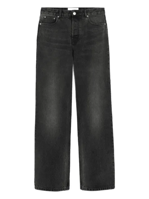 AMI Paris cotton large fit jeans Grey E26HTR450DE0124