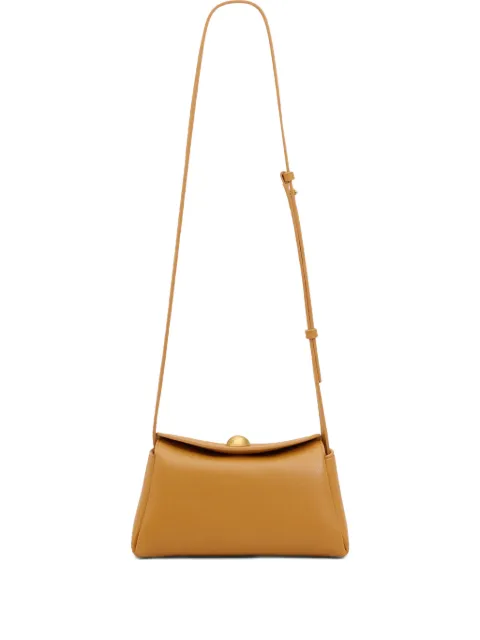 AMI Paris cow leather mini carrousel bag Brown E26ULL729AL0103
