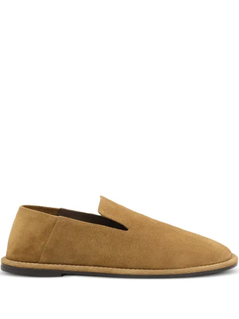 AMI Paris cow leather midi slippers Brown E26USV059AL0091