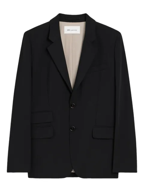 AMI Paris single-breasted blazer Black E26FBV763WV0194