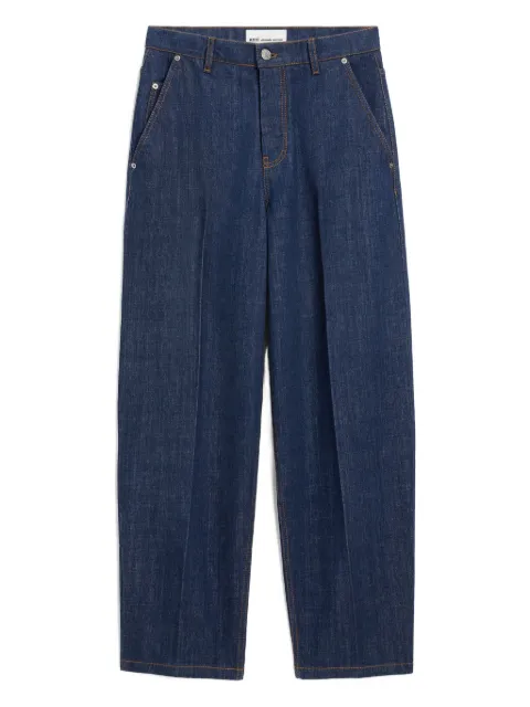 AMI Paris cotton balloon fit jeans Blue E26HTR871DE0122