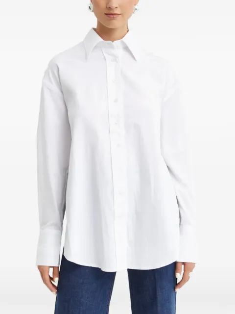 SEROYA tie detail shirt White SR013307WHT
