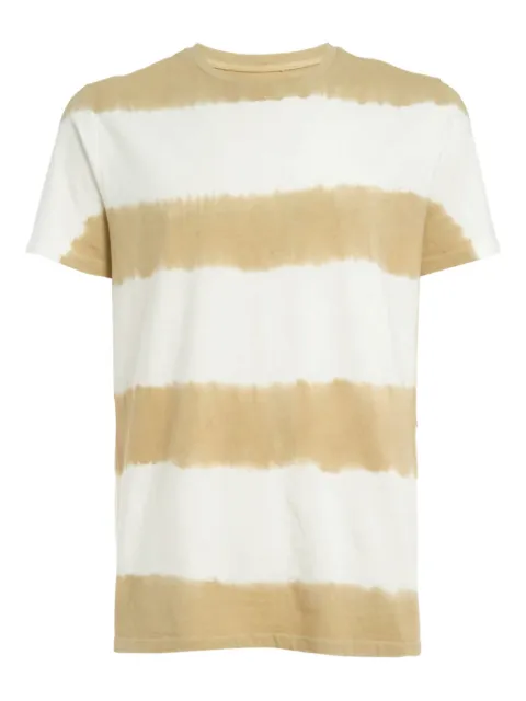 SEROYA Hunter striped round-neck T-shirt White SR013553