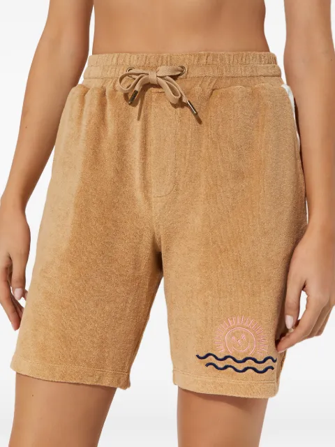 SEROYA drawstring-fastening shorts Neutrals SR023905CAMELPALMLOGO