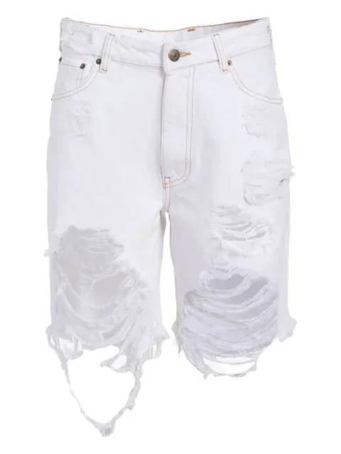 SEROYA frayed-effect shorts White SR013320ARIZONA