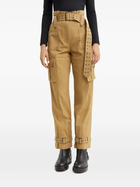 SEROYA cargo-pocket buckle-fastening trousers Neutrals SR013313KHAKI