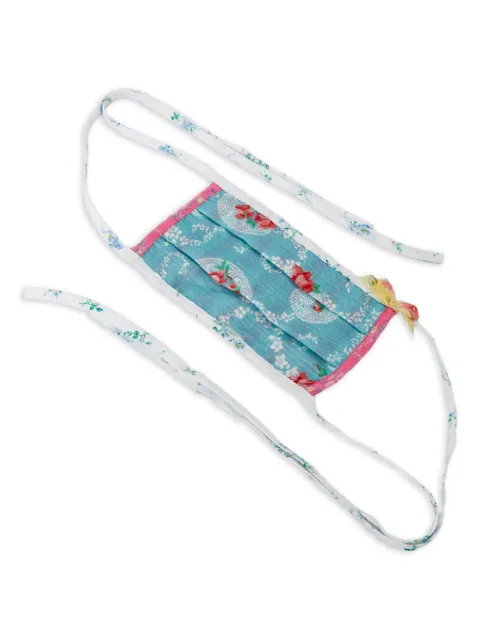 LoveShackFancy floral-print face mask Blue LSFMASKBBMLT