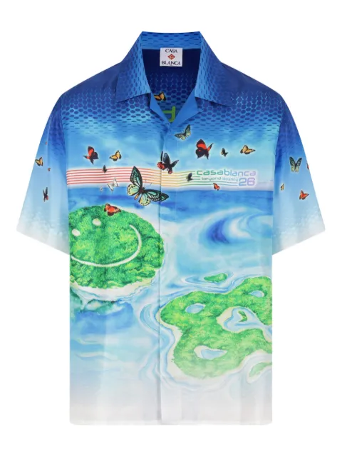 Casablanca printed shirt Blue MSP26SH003
