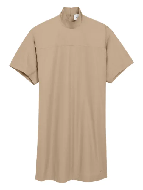 AMI Paris cotton stand up collar buttoned dress Neutrals E26FDR662CO0063