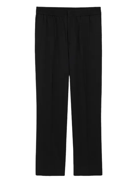 AMI Paris elasticated-waist wool trousers Black E26HTR226WV0194