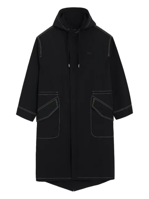 AMI Paris crinkled long parka Black E26UJK878PA0117