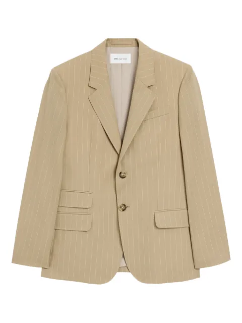 AMI Paris striped single-breasted jacket Neutrals E26HBV763WV0197