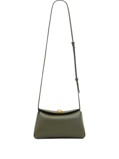 AMI Paris mini Carrousel leather shoulder bag Green H26ULL729AL0103
