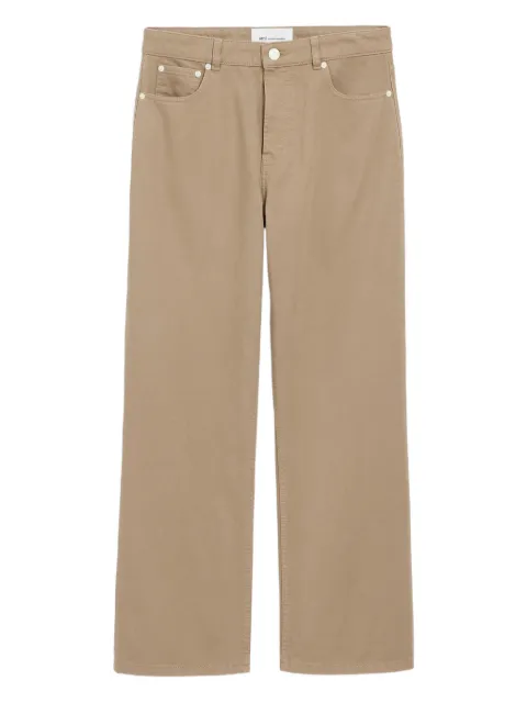AMI Paris five-pocket loose-fit jeans Neutrals E26HTR450DE0126