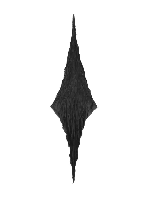 AMI Paris twisted crumpled scarf Black E26USF688AW0029
