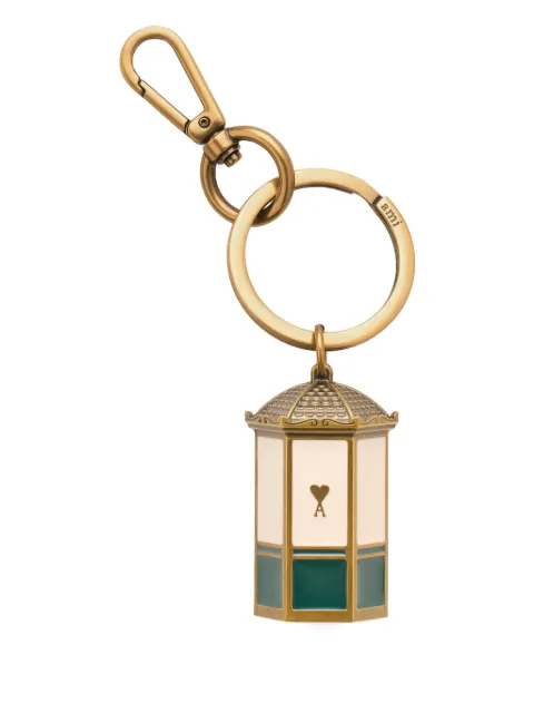 AMI Paris Ami De Coeur kiosk keyring Neutrals H26UKR347HW0014
