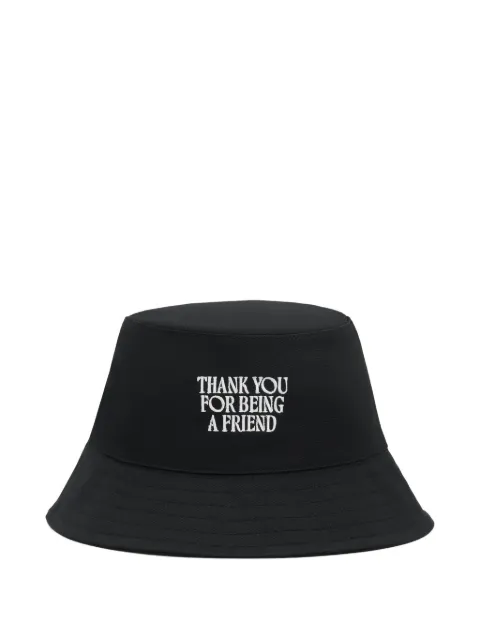 AMI Paris embroidery bucket hat Black H26UHA685AW0041