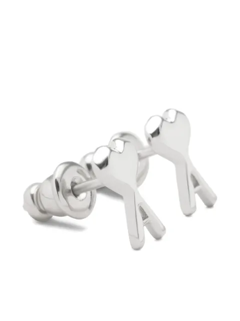 AMI Paris Ami de Coeur stud earrings Silver H26UJW445361