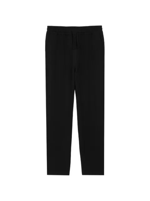 AMI Paris blended linen elasticated waist trousers Black E26HTR868VI0052