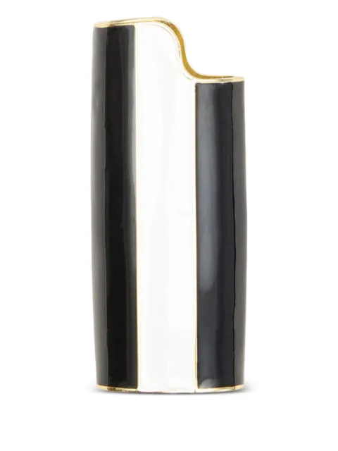 AMI Paris Ami De Coeur striped briquet holder Black H26UOB006HW0013