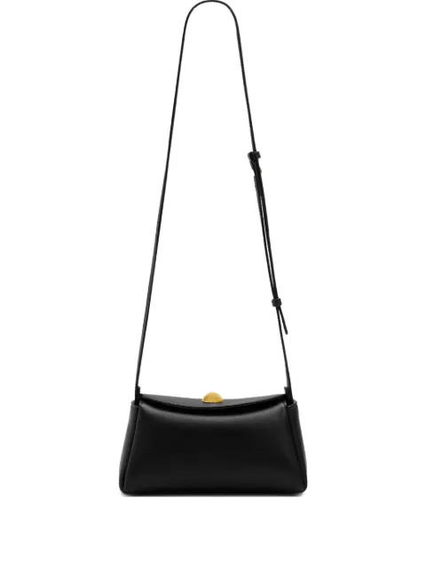 AMI Paris mini Carrousel engraved shoulder bag Black H26ULL729AL0103