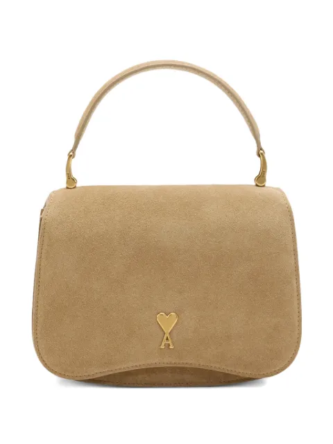 AMI Paris Paris Paris leather shoulder bag Neutrals E26ULL718AL0166