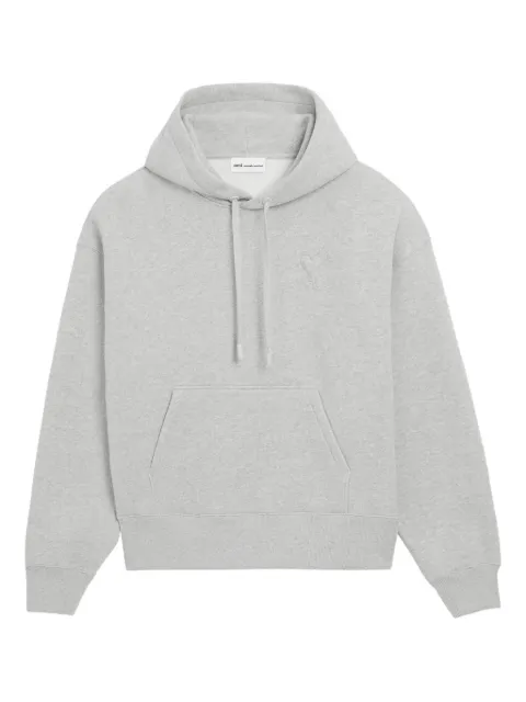 AMI Paris Ami De Coeur embossed-logo hoodie Grey E26USW756749