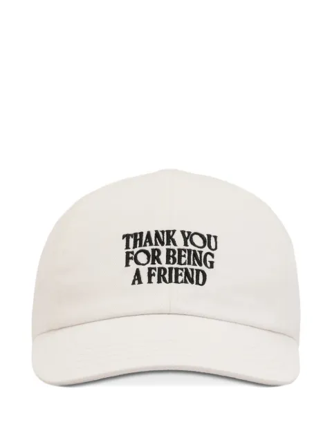 AMI Paris logo-embroidered buckle baseball cap Neutrals H26UCP283AW0041
