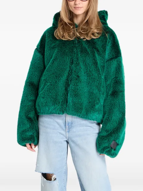 Jordan hooded faux fur jacket Green HV0293365