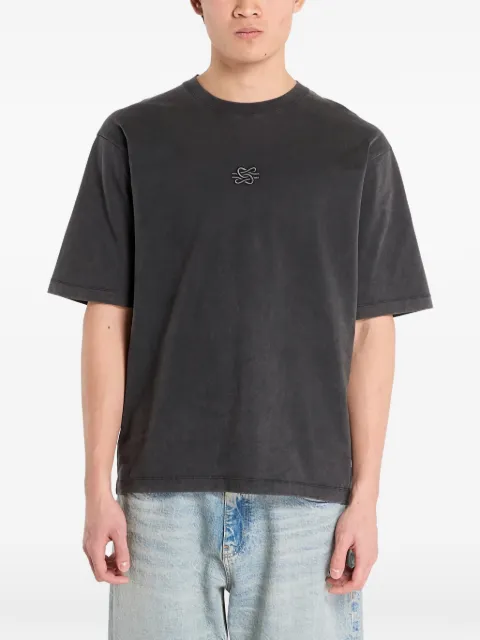Filling Pieces boxy embroidered T-shirt Grey 412520501142