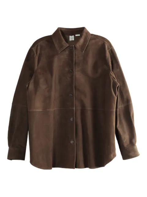 TOTEME suede overshirt Brown 261WRT0707LE0200213
