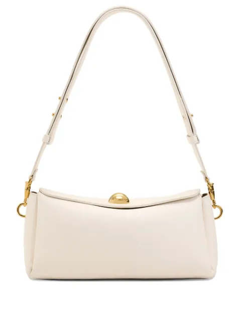 AMI Paris mini Carrousel leather clutch bag Neutrals H26ULL027AL0103